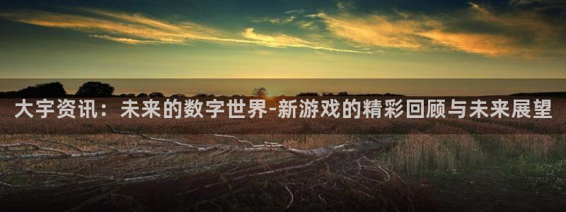辉达娱乐2首页登录：大宇资讯：未来的数字世界-新游戏的精彩回